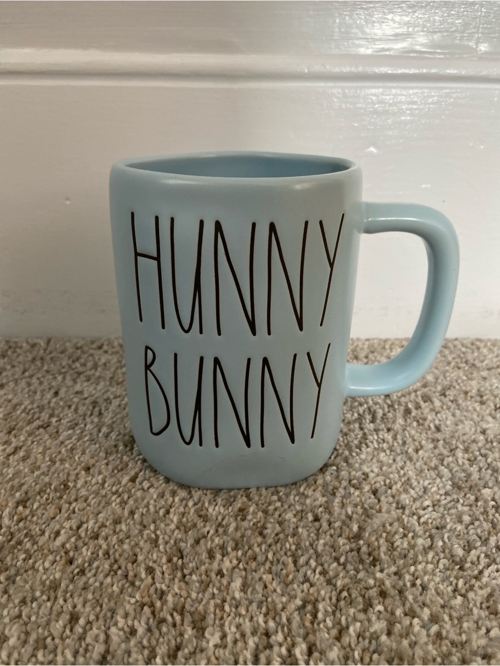 NWT Hunny Bunny Rae Dunn Mug Magenta Farmhouse Artisan Mug Easter Spring - Picture 2 of 8